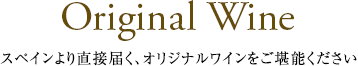 Original Wine -スペインより直接届く、オリジナルワインをご堪能ください-